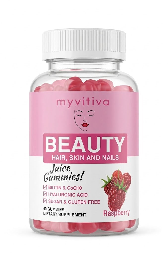 MyVitiva™ Gominolas de Belleza Cabello, Piel y Uñas